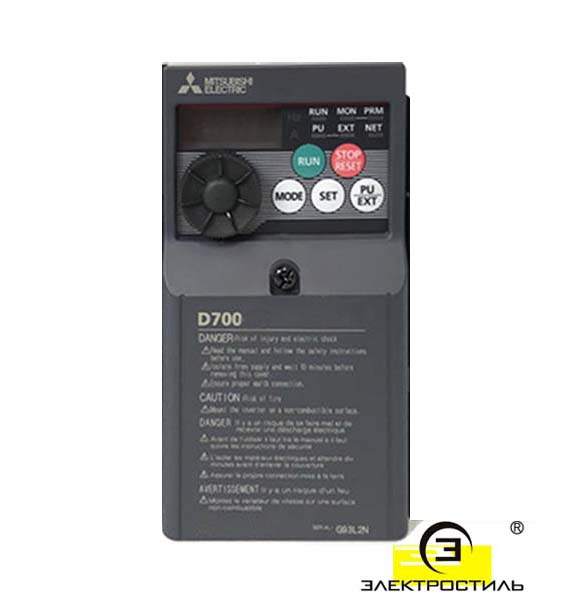 Преобразователь частоты Mitsubishi FR-D720S-042SC-EC 0,75 кВт 4,2 А изображение