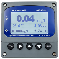 AQUA-LAB AQ-CHL1 цифровой промышленный контроллер рН и хлора