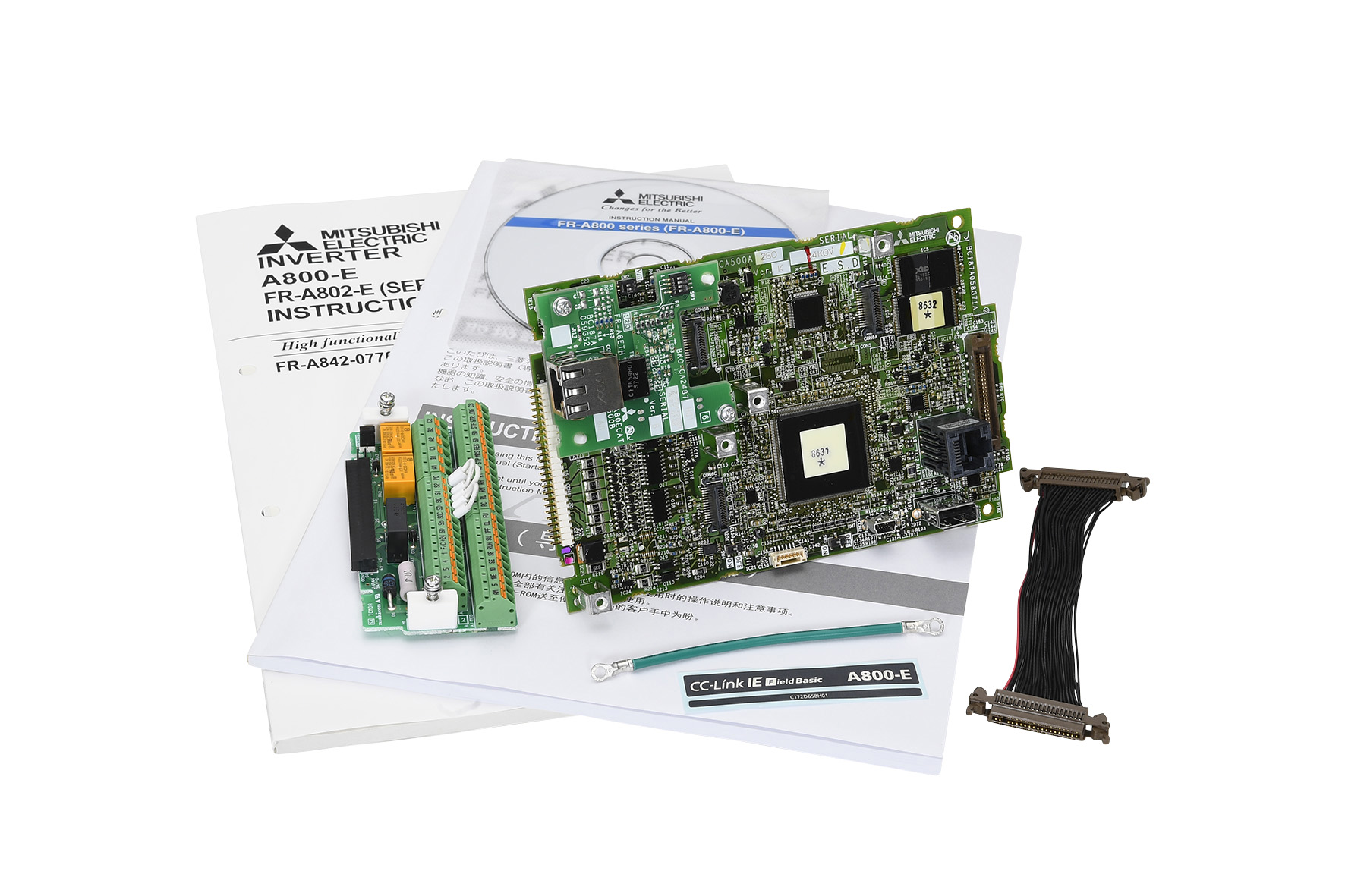 FR-CA80-02-E2-60 Плата управления преобразователя частоты FR-A, Ethernet (для  FR-A840-02160 up to 1