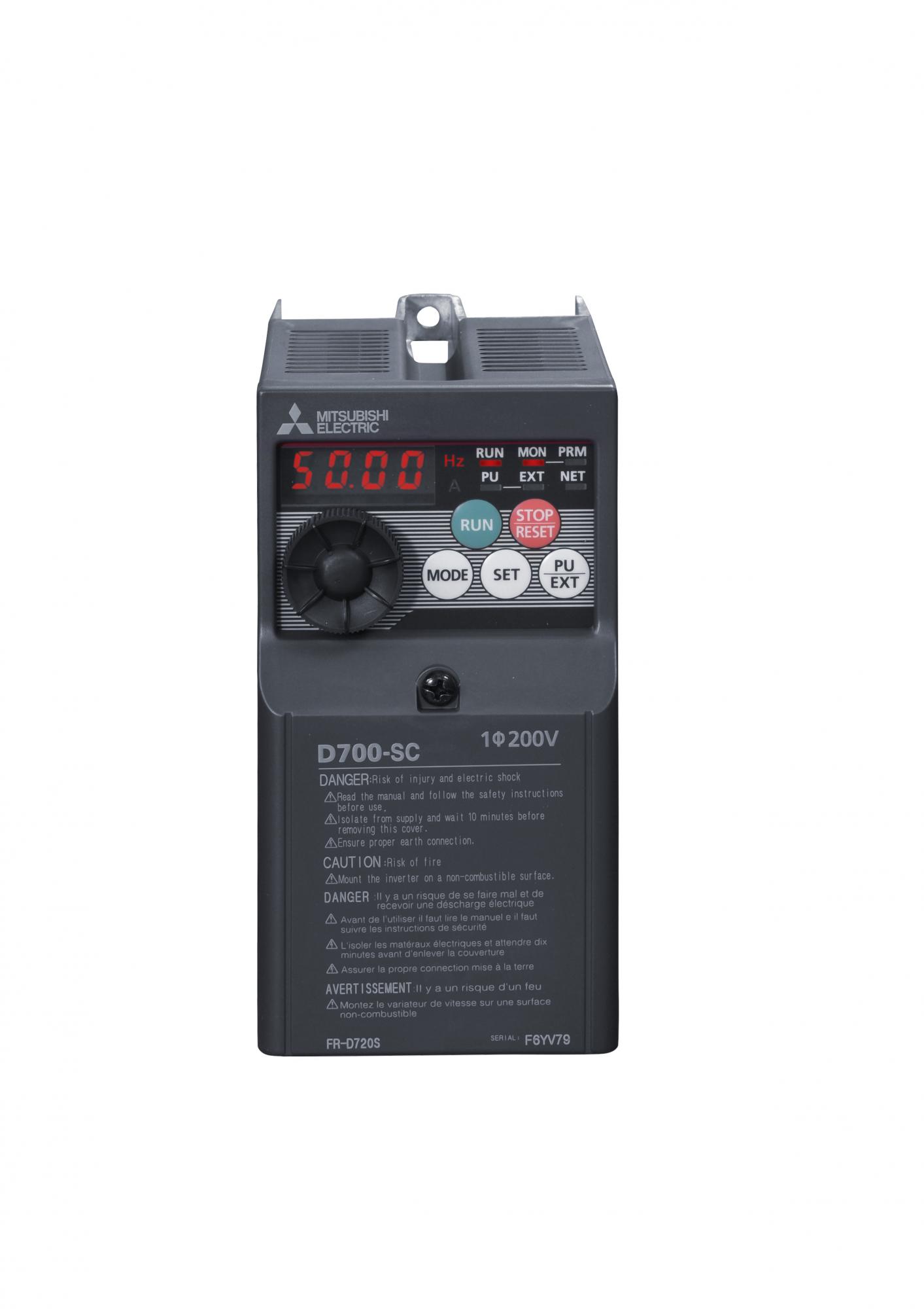 Преобразователь частоты Mitsubishi FR-D720S-014SC-EC 0,2 кВт 1,4 А изображение