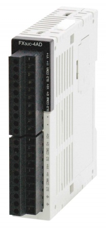 FX3UC-4AD Модуль расширения: 4 аналоговых входа; 16 бит;  ток\напряжение