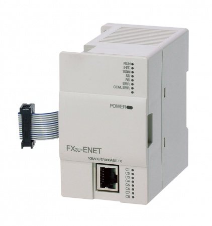 FX3U-ENET Коммуникационный модуль Ethernet 10/100MBit; RJ45, TCP/IP; для MELSEC FX3U